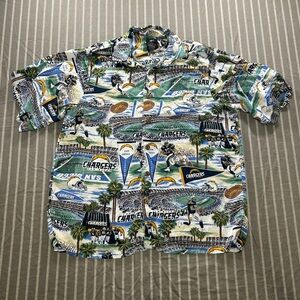 San Diego Chargers Hawaiian shirt NFL Team apparel Men's Medium